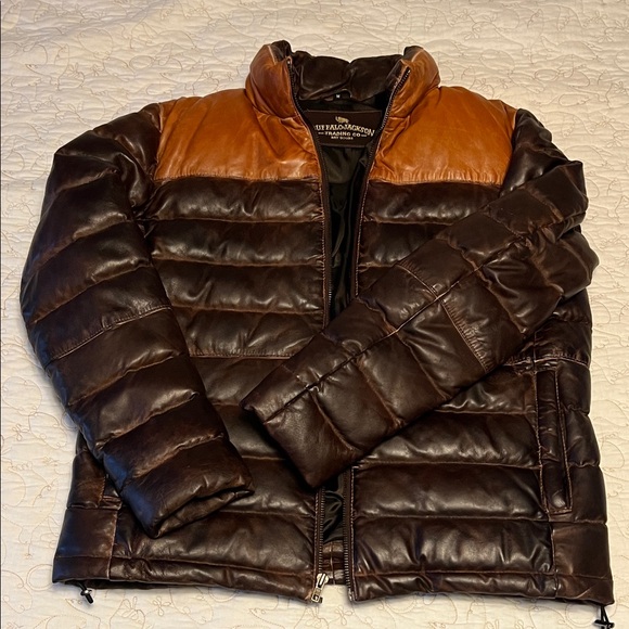 Buffalo Jackson Other - Men's Two-Tone Lambskin Puffer Jacket